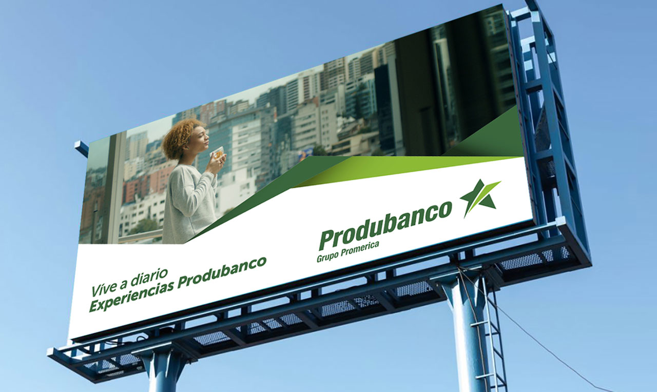 Produbanco Experiencias Mockup Valla